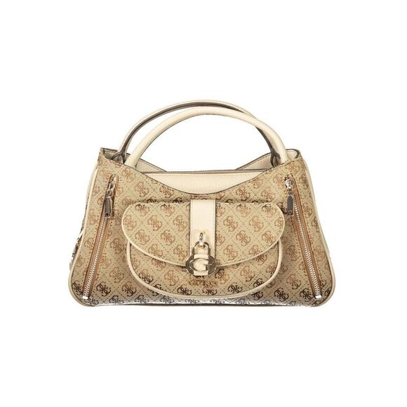 Guess Jeans Beige Poliuretano Women Women's Handbag